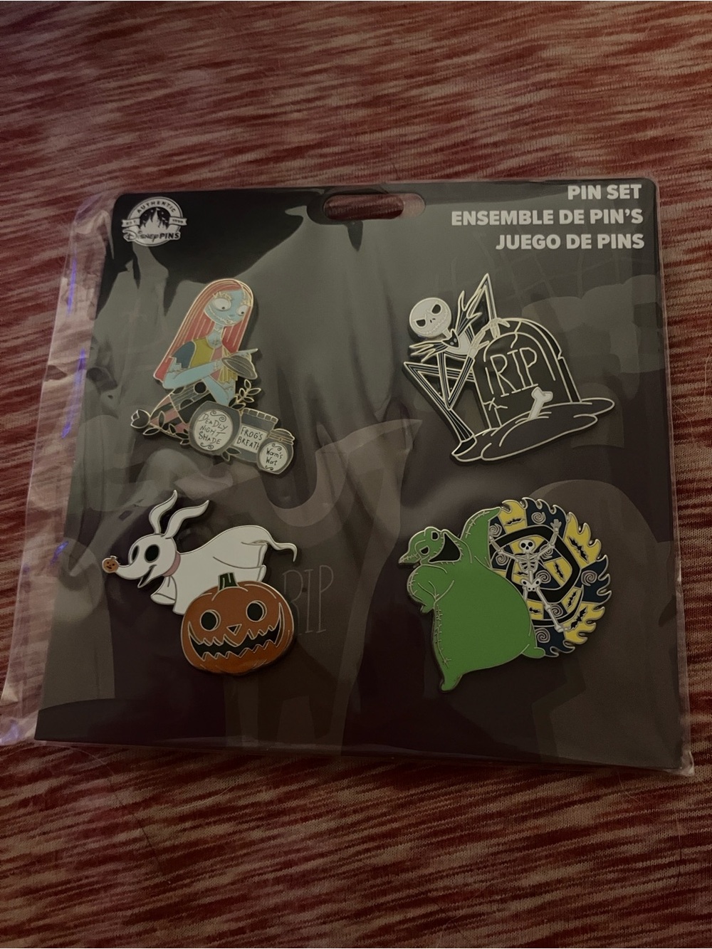 Nightmare before Christmas pin set NWT